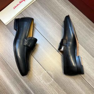 Giày nam Salvatore Ferragamo màu đen cao cấp hàng hiệu - Ảnh 5