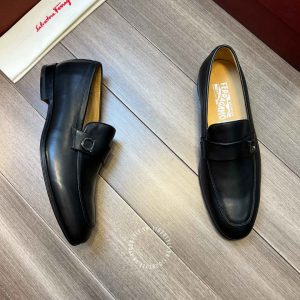 Giày nam Salvatore Ferragamo màu đen cao cấp hàng hiệu - Ảnh 3