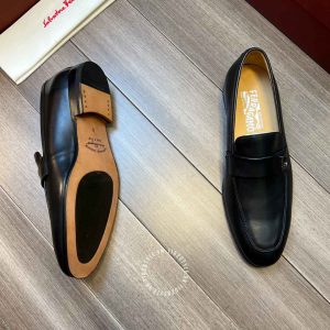 Giày nam Salvatore Ferragamo màu đen cao cấp hàng hiệu - Ảnh 4