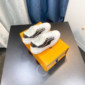 Giày cao cấp nam LV Sneakers màu trắng họa tiết Monogram - Ảnh 6