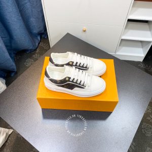 Giày cao cấp nam LV Sneakers màu trắng họa tiết Monogram - Ảnh 4