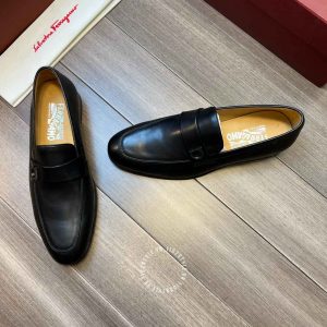 Giày nam Salvatore Ferragamo màu đen cao cấp hàng hiệu - Ảnh 6