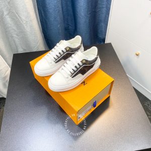 Giày cao cấp nam LV Sneakers màu trắng họa tiết Monogram - Ảnh 3