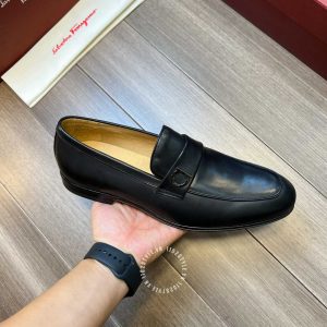 Giày nam Salvatore Ferragamo màu đen cao cấp hàng hiệu - Ảnh 7