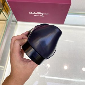 Giày Salvatore Ferragamo nam màu xanh đen hàng hiệu cao cấp - Ảnh 8