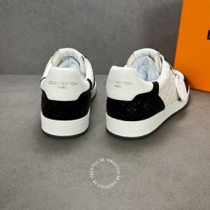 Giày da cao cấp LV Sneakers phối trắng đen họa tiết Monogram - Ảnh 9