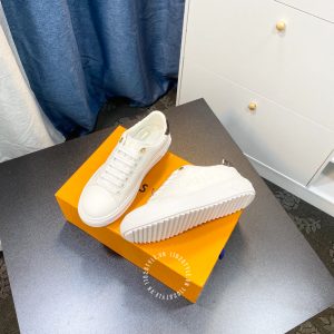 Giày cao cấp LV Sneakers màu trắng họa tiết Monogram - Ảnh 5
