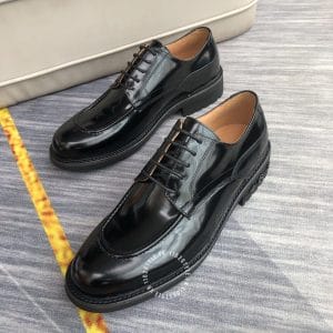 Giày Oxford Louis Vuitton màu đen bóng phiên bản buộc dây - Hình ảnh 3