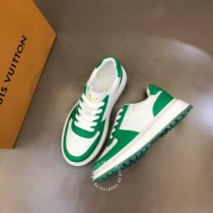 Giày da hàng hiệu nam LV Sneakers thể thao cổ ngắn họa tiết - Ảnh 3