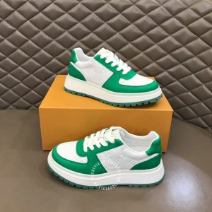 Giày da hàng hiệu nam LV Sneakers thể thao cổ ngắn họa tiết - Ảnh 2