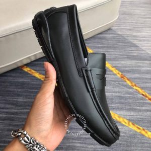 Giày da hàng hiệu nam Salvatore Ferragamo da bò màu đen trơn - Ảnh 6