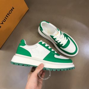Giày da hàng hiệu nam LV Sneakers thể thao cổ ngắn họa tiết - Ảnh 4