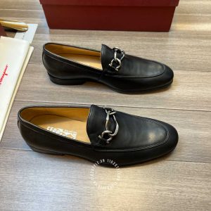 Giày nam Salvatore Ferragamo mặt khóa xích phiên bản cao cấp - Ảnh 2