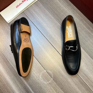 Giày nam Salvatore Ferragamo mặt khóa xích phiên bản cao cấp - Ảnh 5