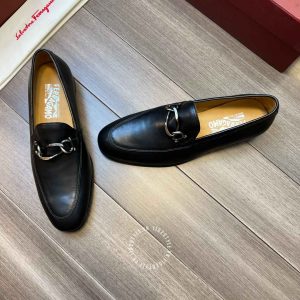 Giày nam Salvatore Ferragamo mặt khóa xích phiên bản cao cấp - Ảnh 6