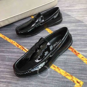 Giày da nam cao cấp Salvatore Ferragamo màu đen bóng - Ảnh 3