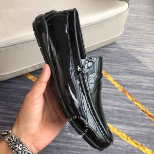 Giày da nam cao cấp Salvatore Ferragamo màu đen bóng - Ảnh 7