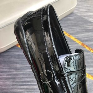 Giày da nam cao cấp Salvatore Ferragamo màu đen bóng - Ảnh 5