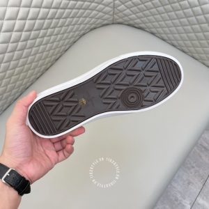 Giày da nam hàng hiệu LV Sneakers màu đen họa tiết caro - Ảnh 7