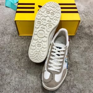 Giày Gucci Sneaker thể thao nam phối màu trắng ghi logo nhiều màu - Hình ảnh 6