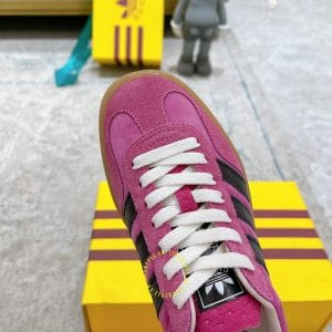 Giày Gucci Sneaker thể thao màu hồng sọc đen cá tính - Hình ảnh 7