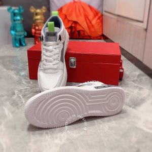 Giày da nam hàng hiệu LV trắng sneaker trắng gót ghi họa tiết - Ảnh 9