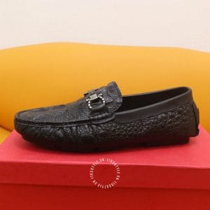 Giày Moca Salvatore Ferragamo nam đen da xịn hàng hiệu giá tốt - Ảnh 4