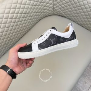 Giày hàng hiệu LV Sneakers phối trắng đen họa tiết Monogram - Ảnh 5