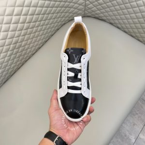 Giày hàng hiệu LV Sneakers phối trắng đen họa tiết Monogram - Ảnh 6