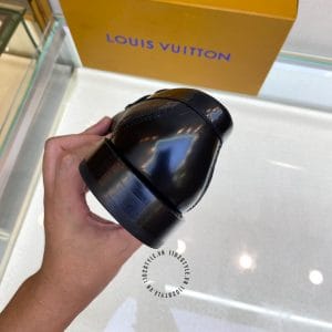 Giày lười Louis Vuitton nam màu đen họa tiết Monogram - Hình ảnh 8