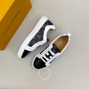 Giày hàng hiệu LV Sneakers phối trắng đen họa tiết Monogram - Ảnh 2