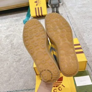 Giày Gucci Sneaker thể thao nam phối màu xanh dương sọc vàng - Hình ảnh 9