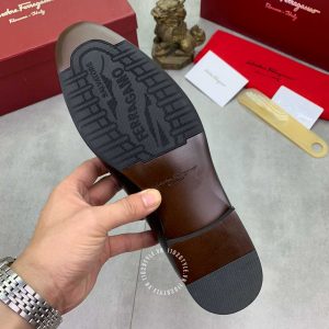 Giày nam Salvatore Ferragamo màu đen đơn giản thanh lịch - Ảnh 8