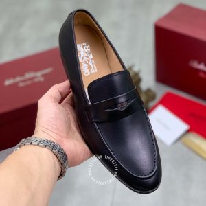 Giày nam Salvatore Ferragamo màu đen đơn giản thanh lịch - Ảnh 4