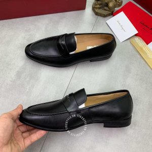 Giày nam Salvatore Ferragamo màu đen đơn giản thanh lịch - Ảnh 2