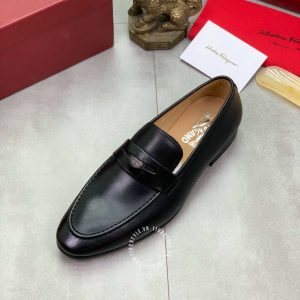 Giày nam Salvatore Ferragamo màu đen đơn giản thanh lịch - Ảnh 5