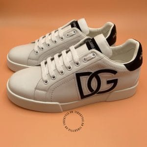 Giày thể thao nam Dolce & Gabbana màu kem trắng cao cấp - Hình ảnh 3