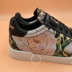 Giầy Dolce & Gabbana hàng hiệu da bò họa tiết nhiều màu dây đen - Hình ảnh 8