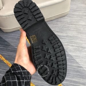 Giày nam Louis Vuitton Oxford màu nâu đỏ phiên bản cao cấp - Ảnh 9
