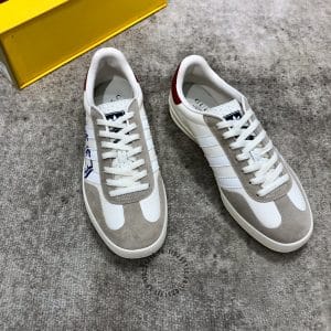 Giày Gucci Sneaker thể thao nam phối màu trắng ghi logo xanh - Hình ảnh 3