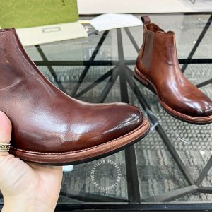 Giày Gucci cổ cao bo chun hàng hiệu cao cấp - Ảnh 6