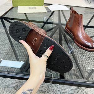 Giày Gucci cổ cao bo chun hàng hiệu cao cấp - Ảnh 8