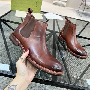 Giày Gucci cổ cao bo chun hàng hiệu cao cấp - Ảnh 3