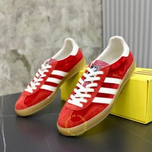 Giày Gucci Sneaker thể thao nam màu đỏ đế logo nổi - Hình ảnh 5