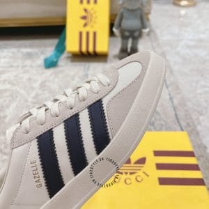 Giày Gucci Sneaker thể thao nam phối màu trắng ghi đế logo nổi - Hình ảnh 7
