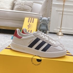 Giày Gucci Sneaker thể thao nam phối màu trắng ghi đế logo nổi - Hình ảnh 2