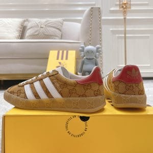 Giày Gucci Sneaker thể thao nam phối màu nâu Monogram - Hình ảnh 4