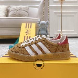 Giày Gucci Sneaker thể thao nam phối màu nâu Monogram - Hình ảnh 3