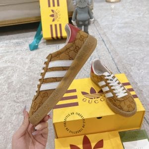 Giày Gucci Sneaker thể thao nam phối màu nâu Monogram - Hình ảnh 5