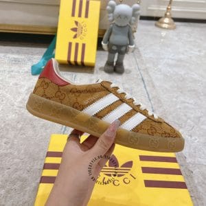 Giày Gucci Sneaker thể thao nam phối màu nâu Monogram - Hình ảnh 6